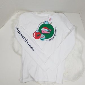 Vineyard Vines Tops - Vineyard Vines Christmas Whale Ornament Shirt Vineyard Vines Tops - Vineyard Vines Christmas Whale Ornament Shirt
